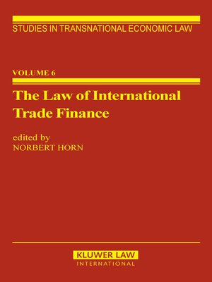 cover image of The Law of International Trade Finance